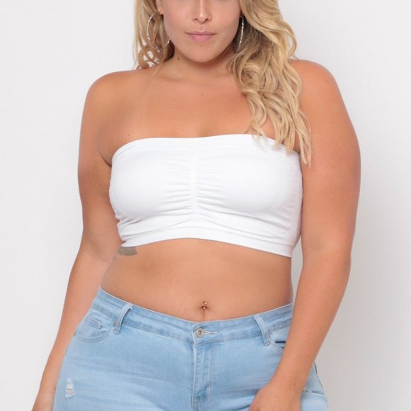 3pcs SET Strapless Bandeau Padded Tube Top Bra Stretch Non-slip - Picture 5 of 9